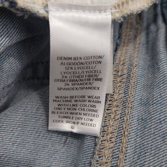 LOFT Modern Skinny Crop Women's 10P Light Wash Blue Stretch Denim Jeans Hi Rise - Picture 9 of 10